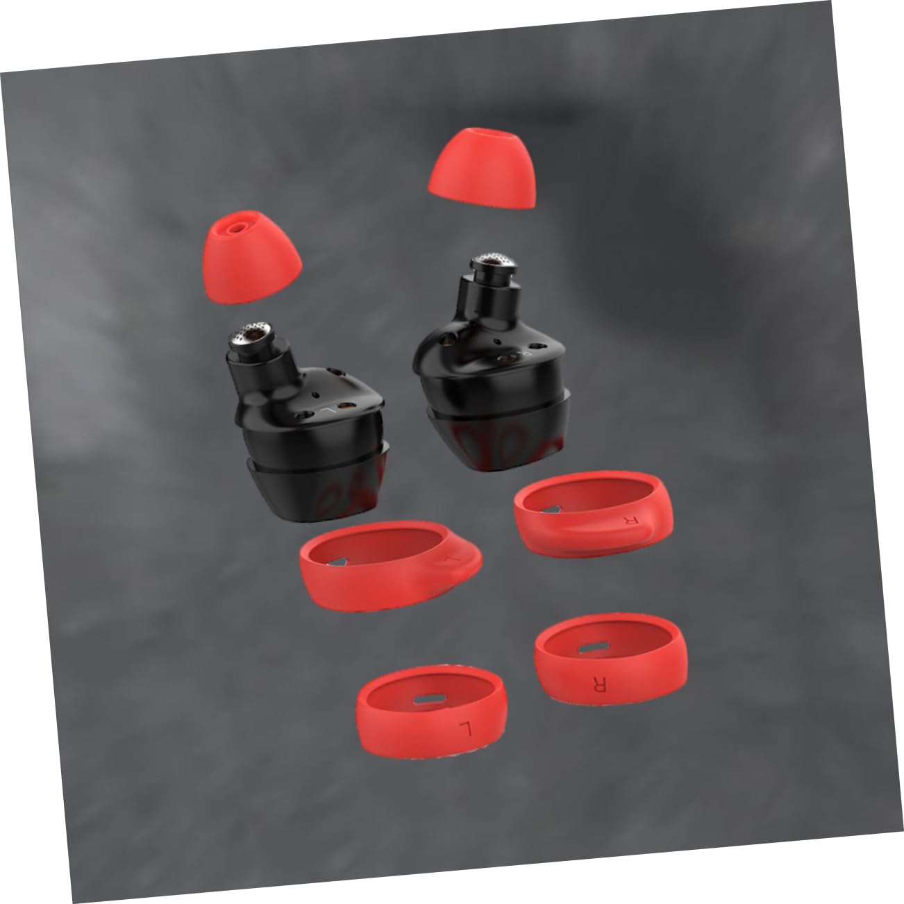 HEALEEP Earbuds Ear Buds Replacement Earphone Cap Silicone Ear Plugs Earbud Covers Earphones Silicone Earbud Tips Headphone Accessories Headset Ear Tips Ear Wings Ear Caps True