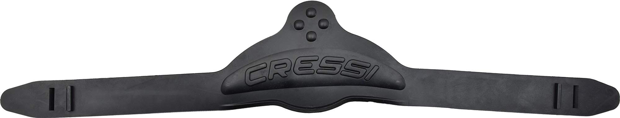 Cressi Unisex Cressi Straps Fins Black, Black, One Size UK