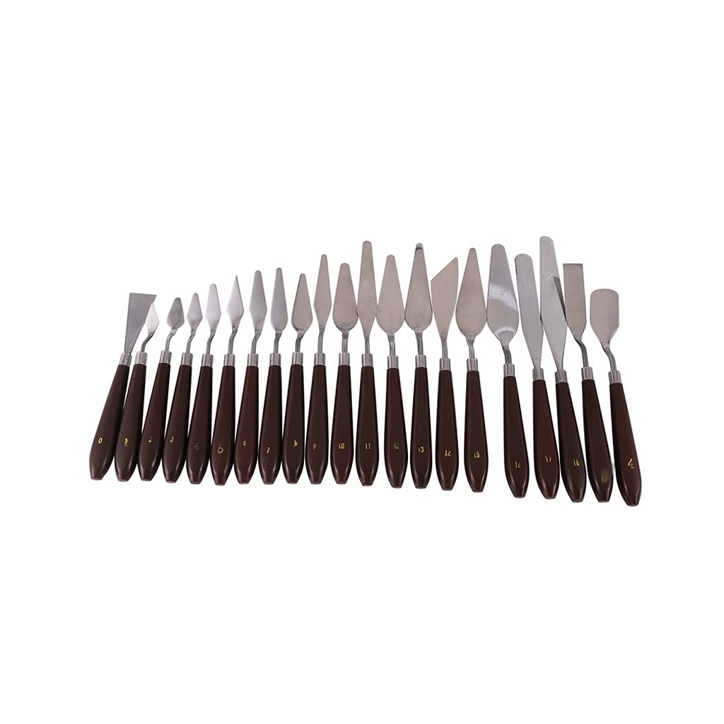 21 Couteaux à Peindre, Outils de Peinture, spatules à Peindre, spatules à Peinture à l'huile, Fournitures d'art