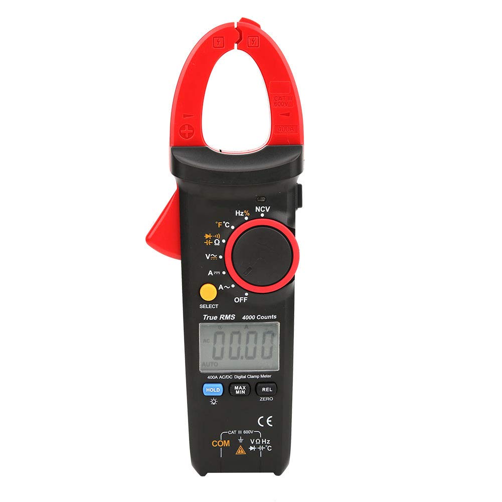 Pinza Amperimétrica Digital de Rango Automático 400A