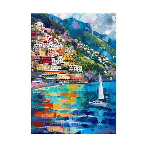 Impression sur toile de plage WODJEM pour créer une ambiance de vacances zen dans la chambre