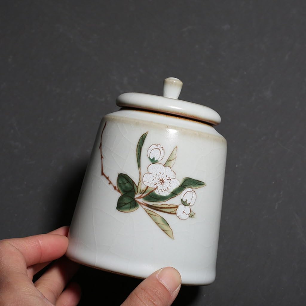Keramik Lebensmittel Jar Retro Kleine Tee Kann Desktop Dekorative Keramik Versiegelt Tee Lagerung Kann Tee Lagerung Speisekammer Lagerung Container