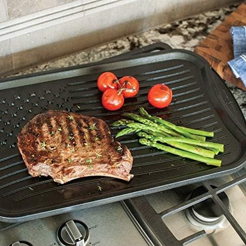 Nordic Ware 18860 Stovetop Stars and Strips Reversible Grill Griddle, Aluminum, Black, Medium - Image 4