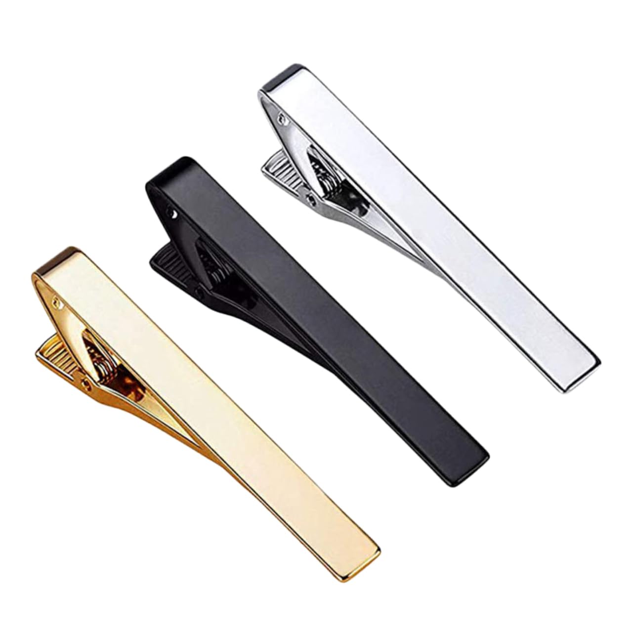 GALPADA 3 Piezas Clip De Corbata Corbatas De Esmoquin Para Hombres Barra De Corbata De Negocios Traje De Hombre Cierre De Corbata Clips Negros Corbatas Para Hombres Barra De Corbata Para
