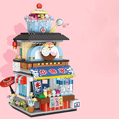 Modulares Stadthaus Modellbausteine, 722 Klemmbausteine Takoyaki Shop Architekturmodell, Häuser Modellbau Kompatibel mit… – Bild 8