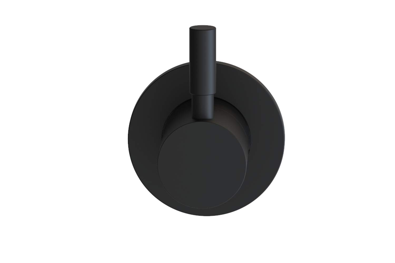 Aqua Bagno Rubinetto per WC di design Taharet – Valvola da incasso 1/2" con corpo di base in ottone – Rubinetto da incasso per bagno e bidet (nero opaco)