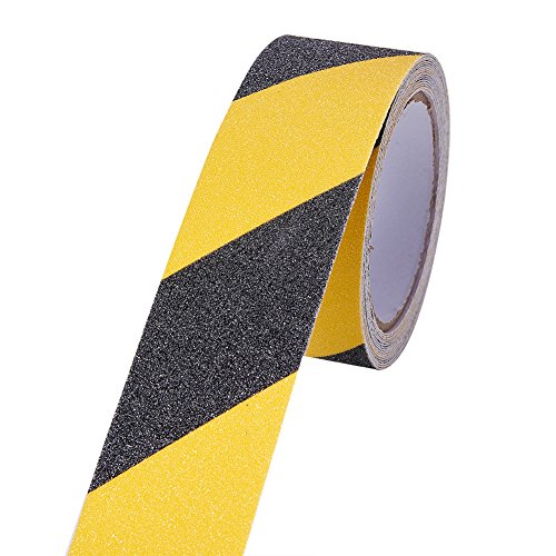 ATMOMO Black and Yellow Safety Adhesive Sticker Grip Non Skid
