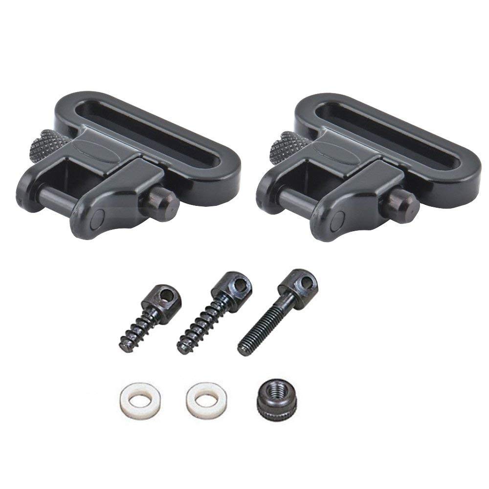 Huntinghome Sling Swivel Quick Detach Sling Mount Adapeter with Screws for Rifle, Shotgun, 2Pcs