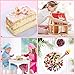 Skylety 100 Pieces Miniature Food Drinks Toys Mixed Resin Foods for Doll Kitchen Mini Food Set for Adults Teenagers Doll House Cute Christmas Gifts