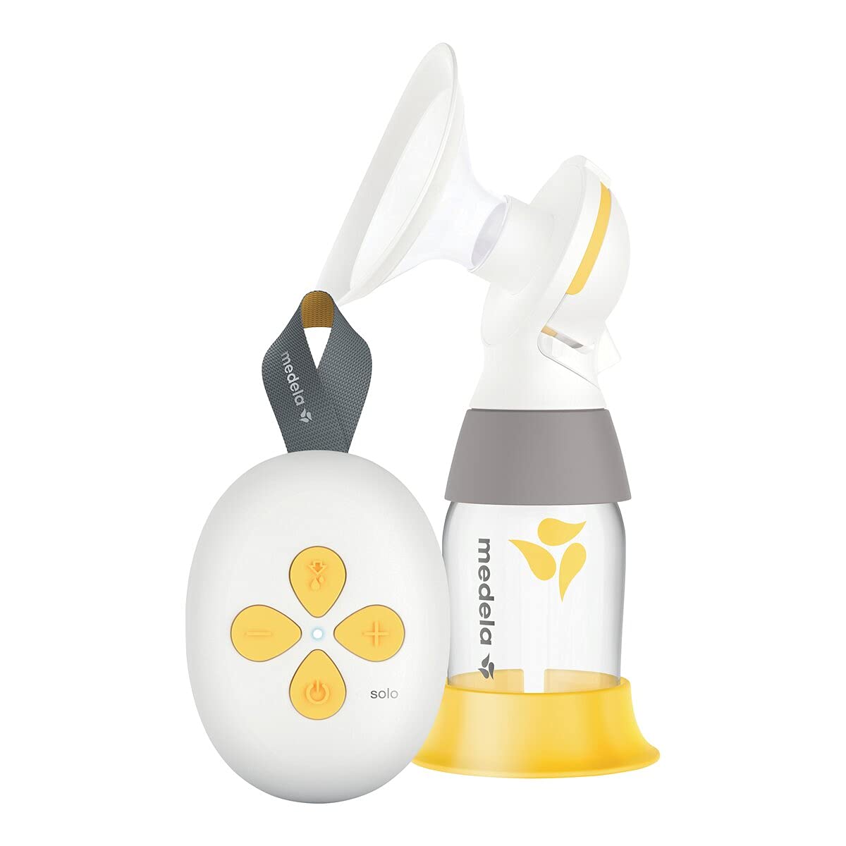 Medela Solo Tiralatte elettrico Singolo, Più Silenzioso, Ricaricabile tramite USB, con Coppa PersonalFit Flex e Tecnologia Medela 2-Phase Expression