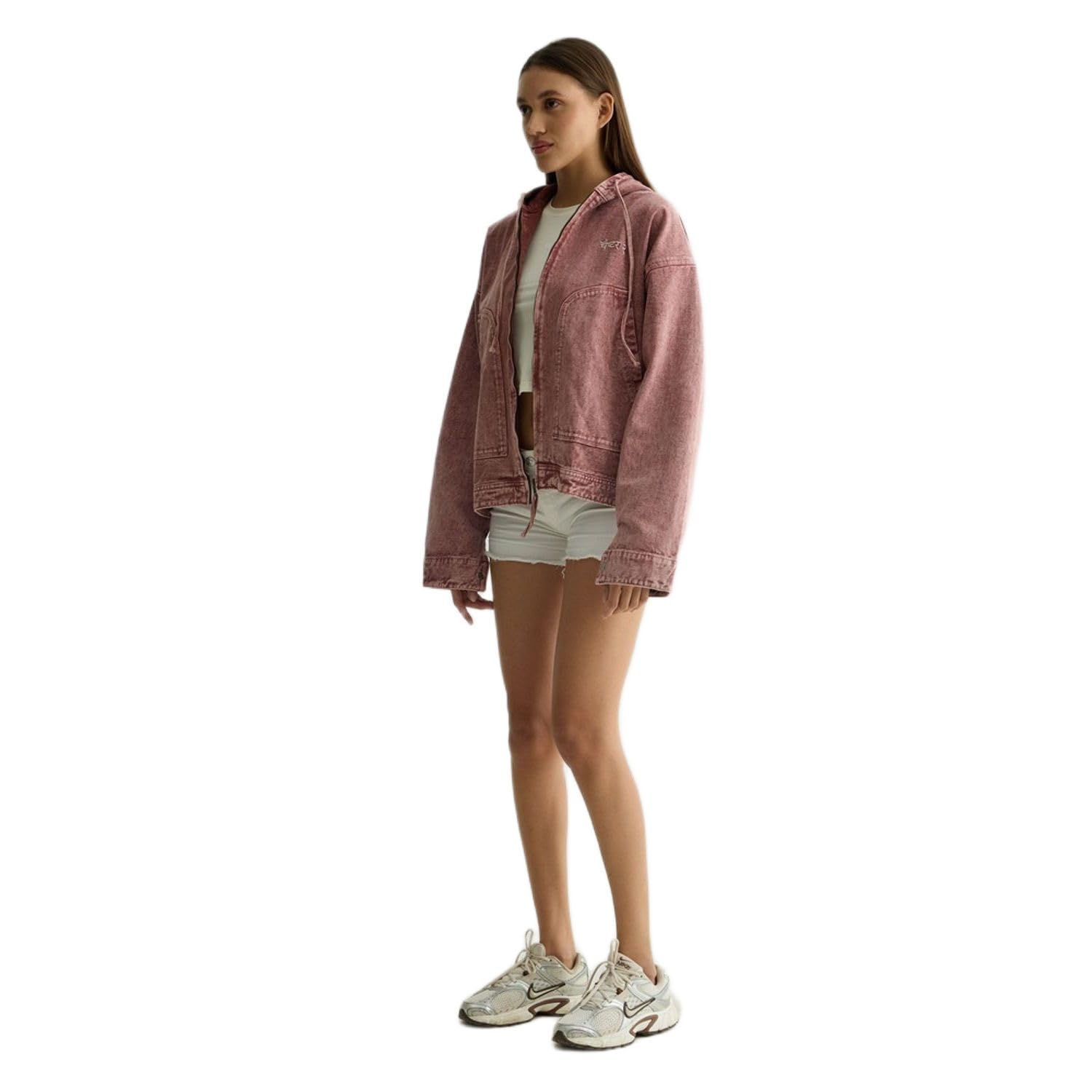 chapter 2 Pink Washed Overshirt Hoodie-picture-6