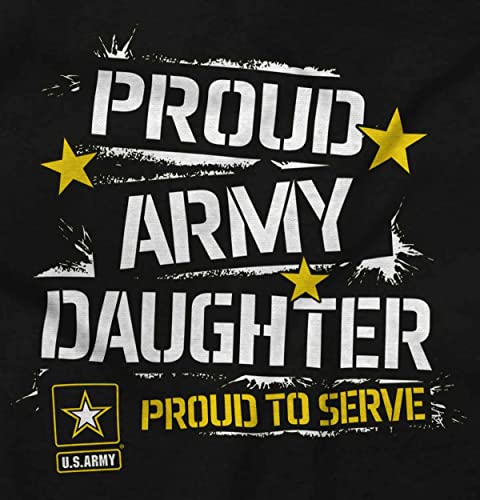 Brisco Brands US Army Proud Military Daughter Baby Bodysuit Jumper Girls2