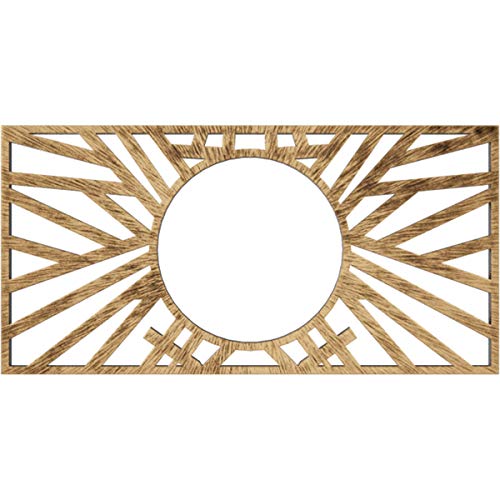 Ekena Millwork CMPP36X18HOABZ Hoover Architectural Grade PVC Pierced, Antiqued Bronze Urethane Ceiling Medallions 36"W x 18"H x 13 3/8"ID x 1"P