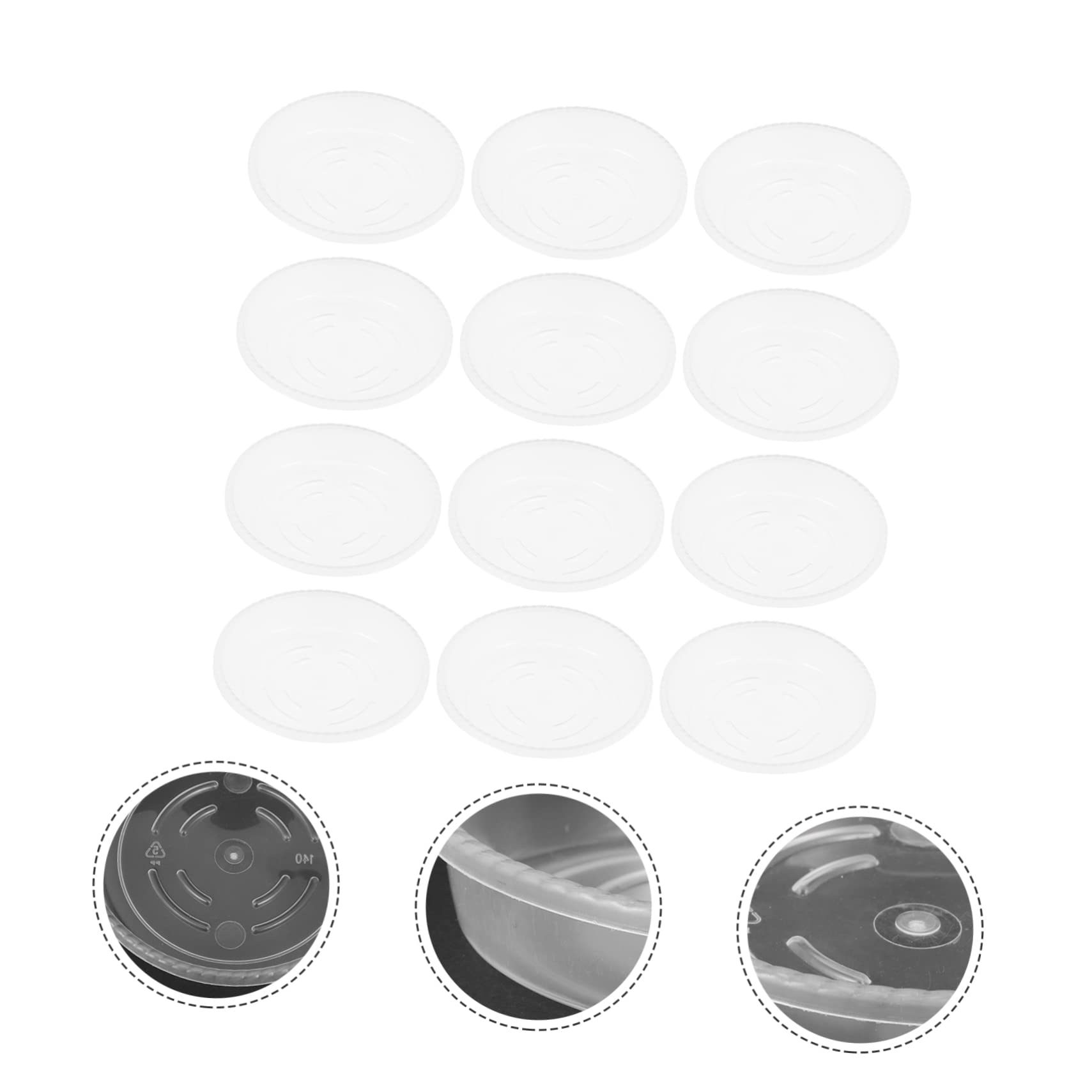 Mipcase 30stücke Wasserschalen Für Blumentöpfe Aus Kunststoff Runde Blumentopfuntersätze Blumentopfschalen Für Garten Gartenbedarf Leicht Und Langlebig Schlichtes Design