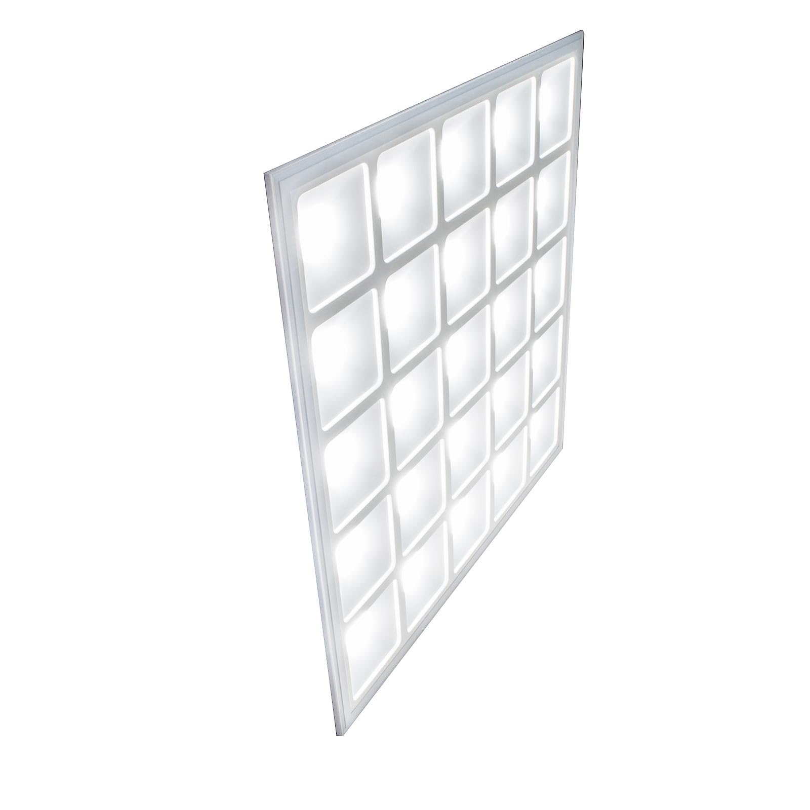 LED Paneel - Aigi Clena - 60x60 Natuurlijk Wit 4000K - 40W Inbouw Vierkant - Inclusief Stekker