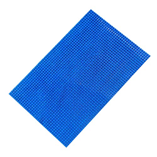 Image of Kuber Industries Turf Design PVC Door Mat - 24 inchx16 inch (Blue)