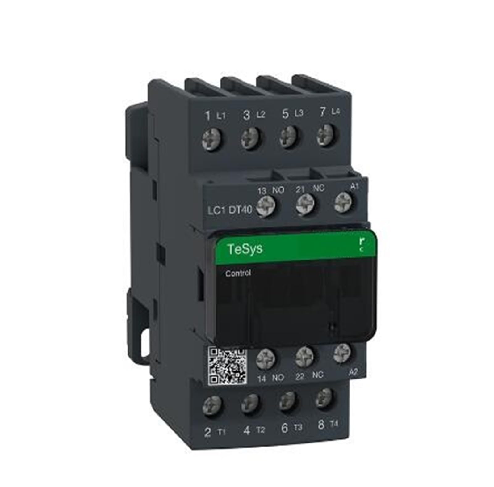 LC1DT40E7C LC1-DT40E7C LC1DT40E7 Contacteur, TeSys Deca, 4P (4 NO), AC-1, 0 à 440 V, 40 A, bobine 48 VCA 50/60 Hz