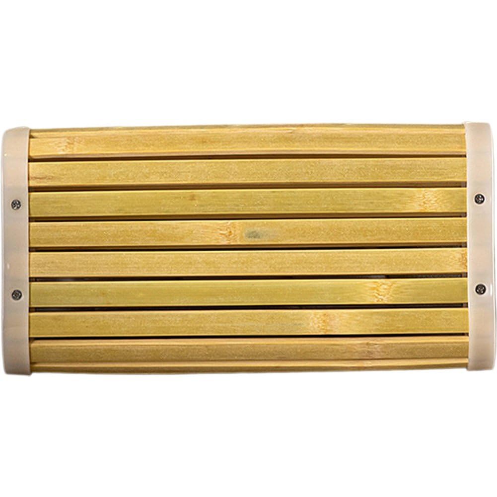 Accessoire de sauna et coussin repose-tête en bambou pour tapis de bain
