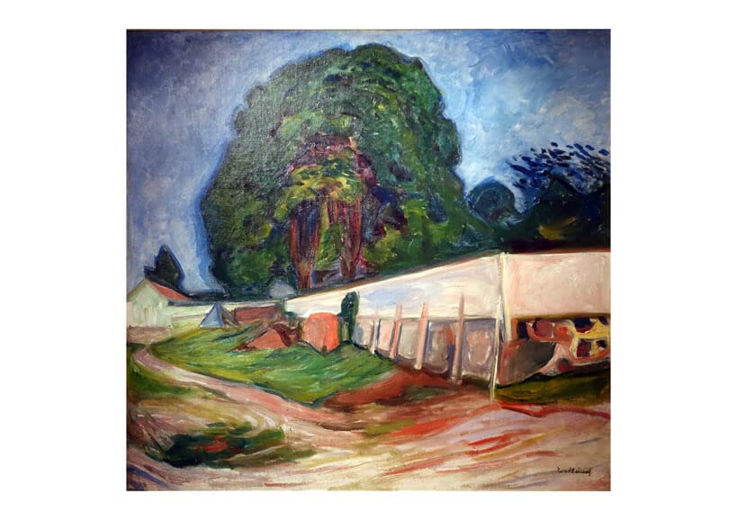 Poster Edvard Munch Street Corner grand format mat pour sublimer votre salon