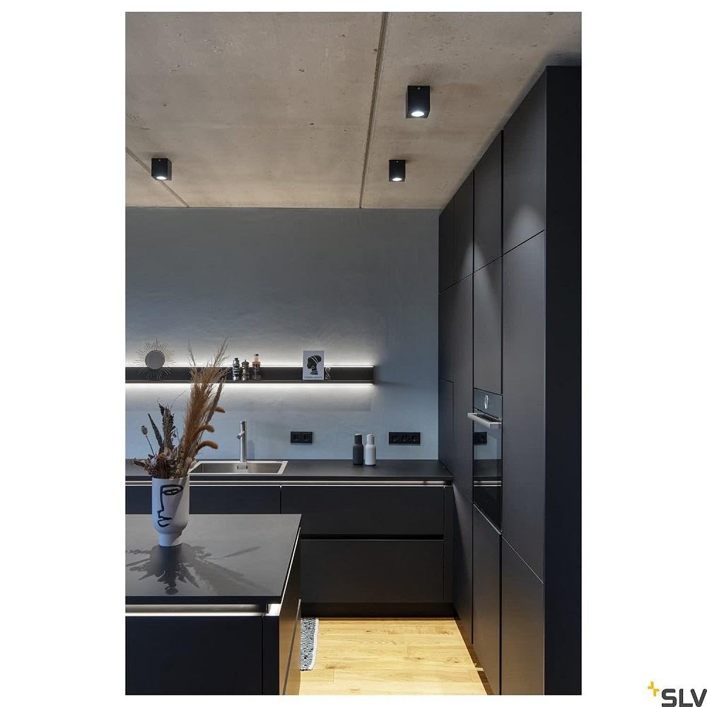 SLV lampada a plafone da soffitto TRILEDO CL/faretto, lampada a stelo, faretto da soffitto, lampada da soffitto, lampada a plafone, illuminazione per interni / GU10 10W bianco