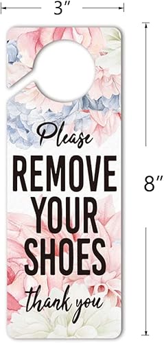 Miniatura 2 de Divertido cartel con diseño de flores para colgar la puerta, paquete de 2 (doble cara) Please Do Not Disturb, divertida decoración de oficina, ideal