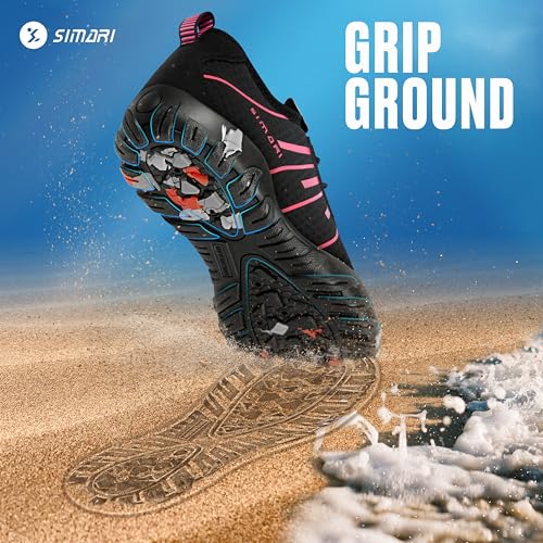 Image of SIMARI Mens Womens Water Shoes Sports Quick Dry Barefoot Diving Swim Surf Aqua Walking Beach Yoga