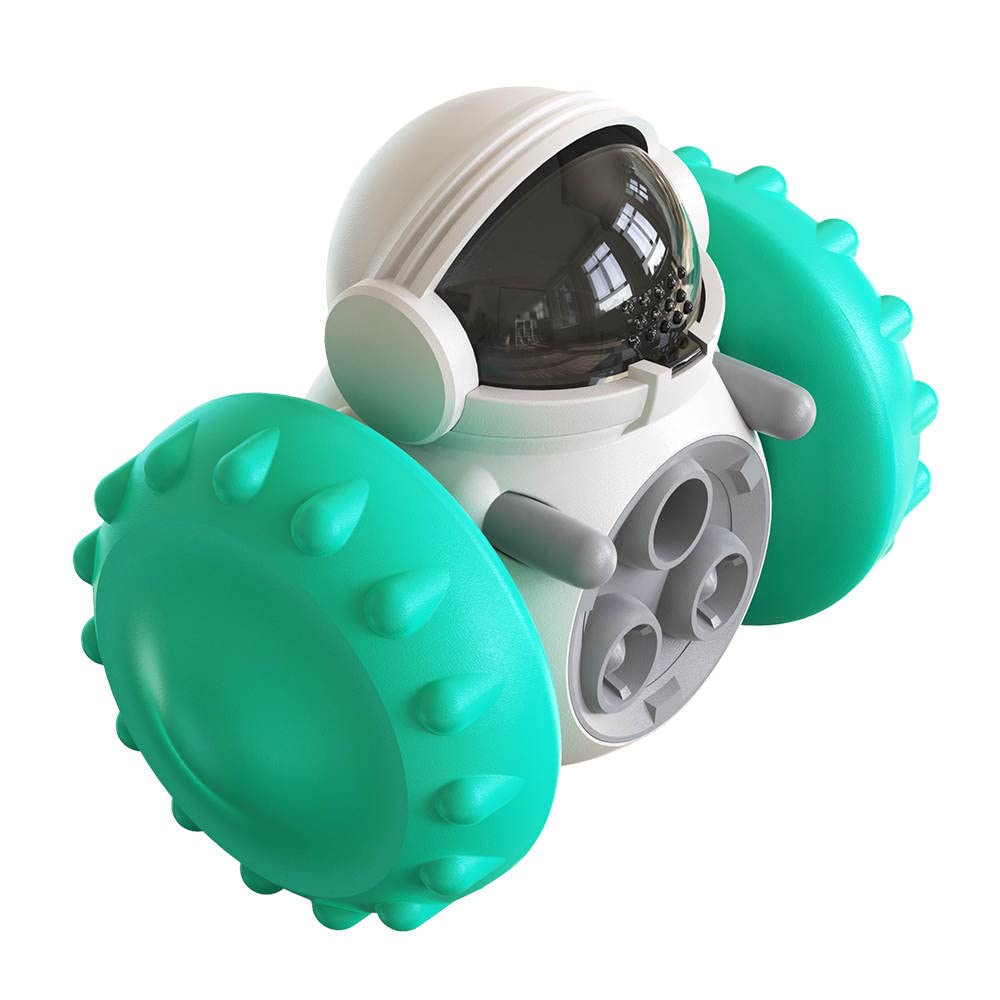 Gartig Pet Feeder Bowl Robot Shape Puzzle Toys Interactive Dispensing Treat Pet Play Food Dispenser Slow Feeder Game for Training IQ and Feed Bowls Small Medium Large Big Dogs Cats Pets Puppy Kittens Puppies (Color May Vary)