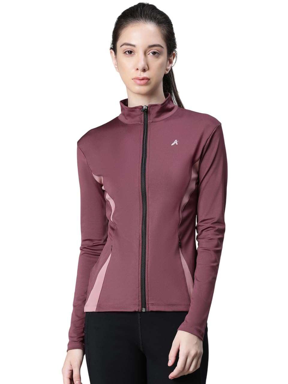 ATHLISIS WOMEN’S TRAINING JACKET LIGHTWEIGHT, BREATHABLE, STRETCHABLE & COMFORTABLE ACTIVEWEAR FOR GYM, RUNNING, YOGA, CYCLING, WALKING & OUTDOOR ACTIVITIES (IN, Alpha, L, Regular, Mauve)