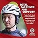 Wind-Blox Focus Bike Helmet Pads, Ear Warmer, Helmet Wind Blocker for Audible Riding, Full Coverage Muffs for Biking and Cycling,