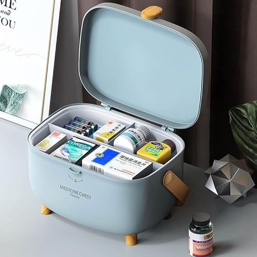 救急箱 薬箱 救急ボックス 大容量 2層 防水 防塵 収納ボックス ス 取っ手付き 折り畳み式 薬ボックス 救急セット かわいい オシャレ 薬収納 薬入れ 小物入れ 工具箱 道具箱 持ち運び便利 緊急 防災 応急処置 学校 車載 家庭用のサムネイル