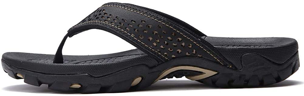 ChayChax Infradito Uomo Scarpe da Spiaggia e Piscina Antiscivolo Sandali Sportivi Pantofole Ciabatte da Mare Gomma Suola per Sostegno dell'Arco