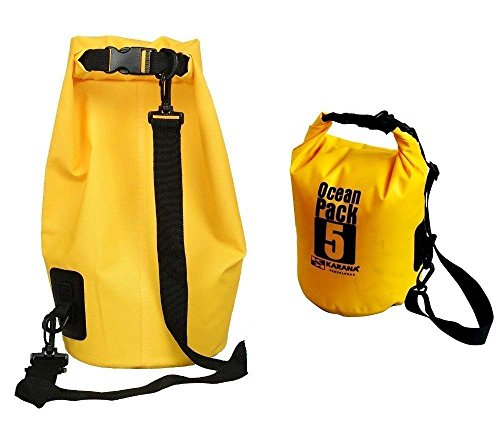 Image of 5 Liter Waterproof Dry Bag | Roll Top Outdoor Ocean Pack for Swimming Wading Boating Drifting Travel Hiking Waterproof Storage Sack