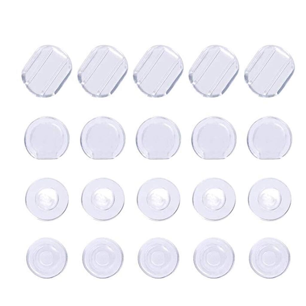 100 Cuscinetti In Silicone Bianco Per Orecchini A Clip | Antidolorifici Per Orecchini | Accessori Per Bigiotteria Fai Da Te - 5