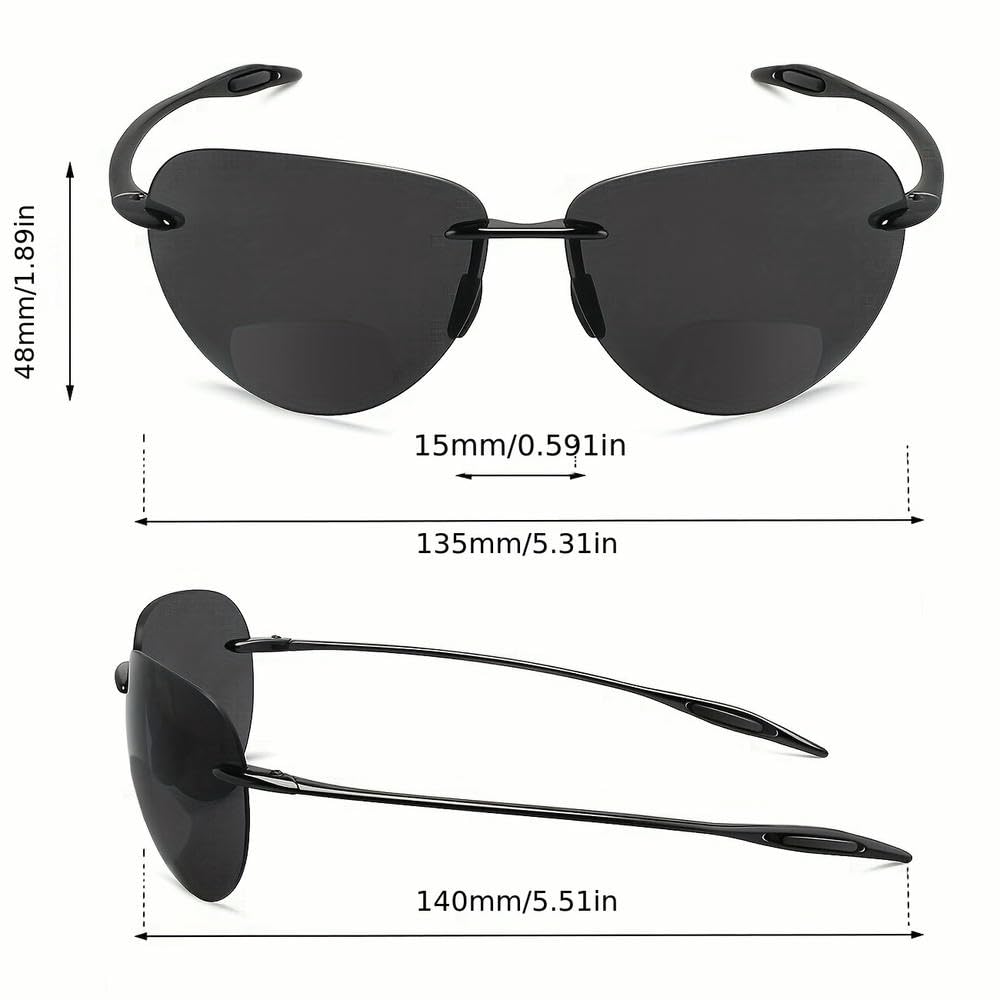 ZBDZSW Okulary przeciwsłoneczne sportowe dla mężczyzn i kobiet Tr90 bezramkowe do biegania, wędkowania, golfa, surfowania, jazdy