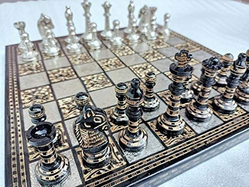 Échecs de luxe en laiton fait main Soviet Series Devyom coffret velours
