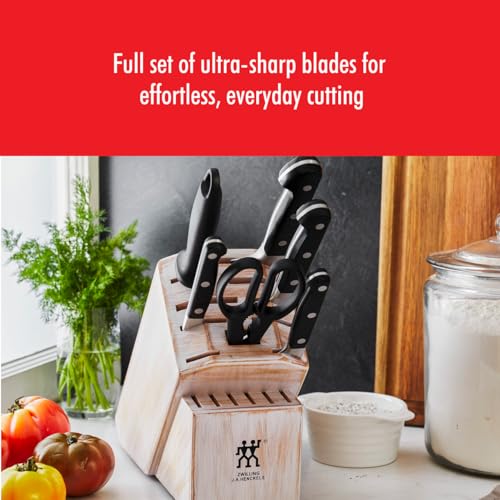 Image of ZWILLING Pro 7-pc Knife Block Set - Rustic White
