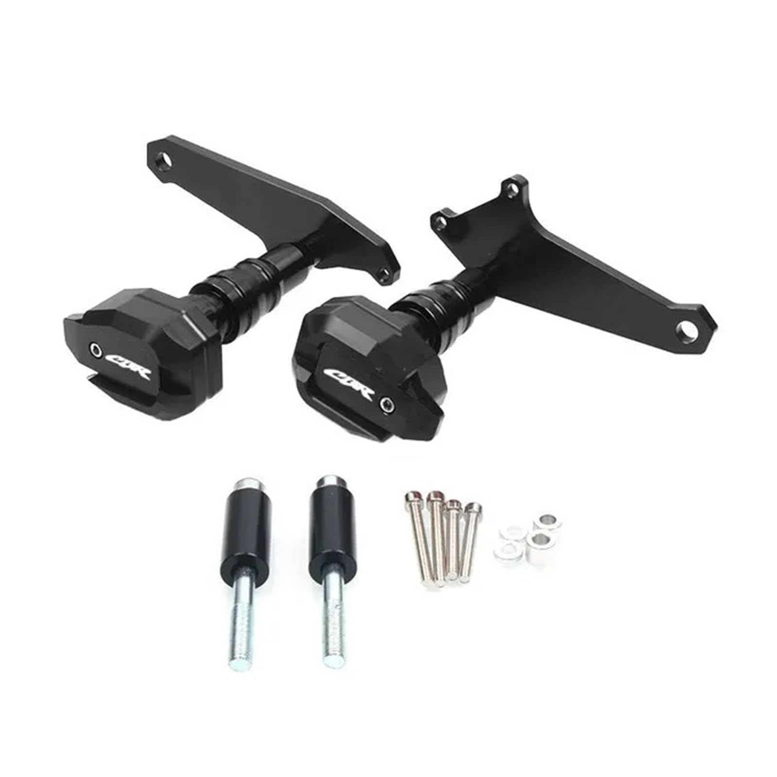 Moto protección anticolisión para ホンダ用 CBR500R CBR500 R CBR 500 R 2017-2020 Marco de protección contra caídas de motocicleta Protector de carenado deslizante Protector de almohadilla antichoque(NEGRO)