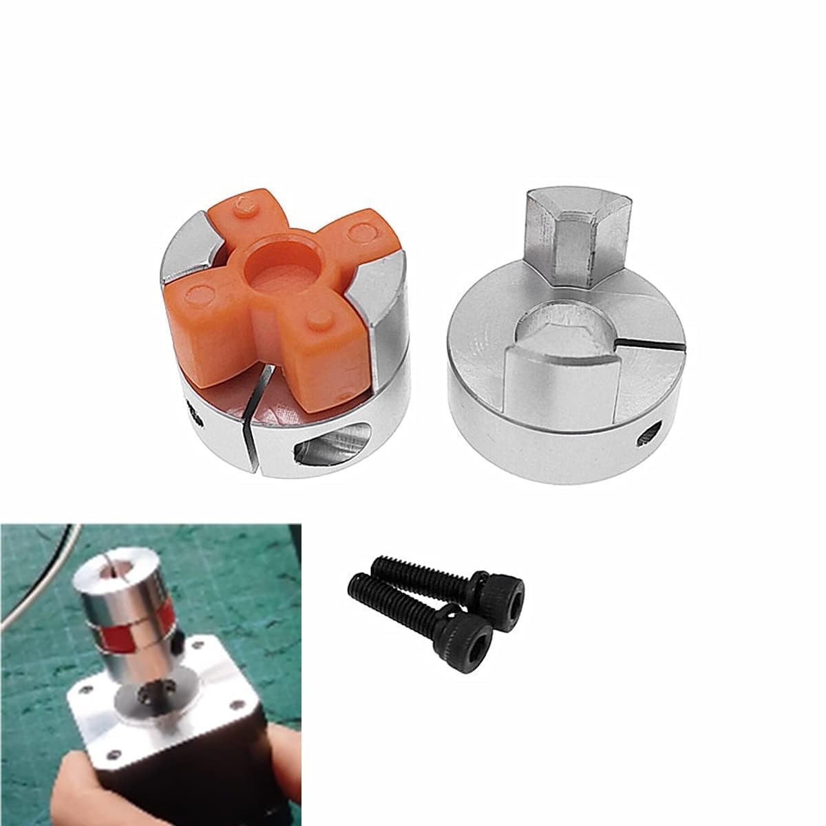CNCTOPBAOS 3Pcs 8x10mm Shaft Coupling Servo/Stepper Motor Jaw