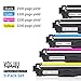 Voshy Compatible Toner Cartridge Replacement for Brother TN221 TN225 TN-221 TN-225 Used to HL-3170CDW HL-3180CDW MFC-9130CW MFC-9330CDW MFC-9340CDW Printer (2 Black, 1 Cyan, 1 Magenta, 1 Yellow)