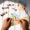 Bafeil 24 Pack Summer Beach Wooden Crafts Paint Kit - 8 Style Unfinished Wood Cutouts with Magnets, DIY Color Your Own Magnet Art Crafts for Party Favors, Classroom & Summer Activities #1