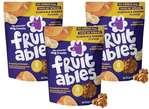 Fruitables Baked Pumpkin & Banana Dog Treats – Pack of