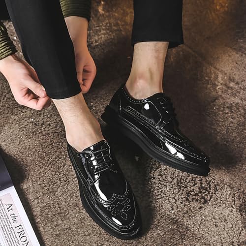 Men's Casual Wingtip Dress Sneakers Orthopedic Classic Leather Dress Shoes for Men Fashion Platform Wingtip Brogue Oxford for Men4