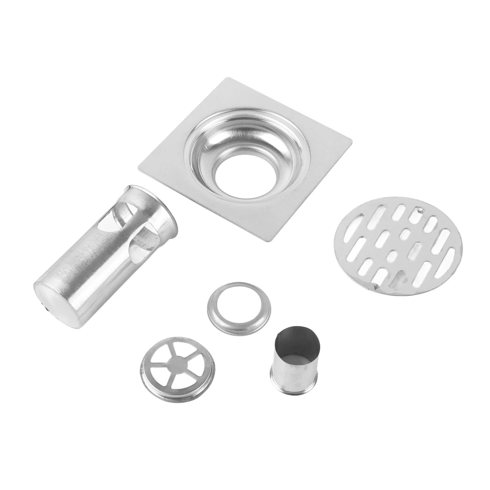 Bathroom Floor Drain Shower Thickened Stainless Steel Home Kitchen Anti Odor Waste Grate