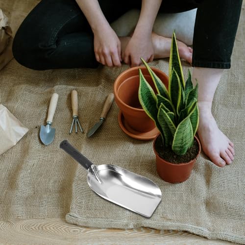 YARNOW pala de jardín doble para jardinería miniatura 6