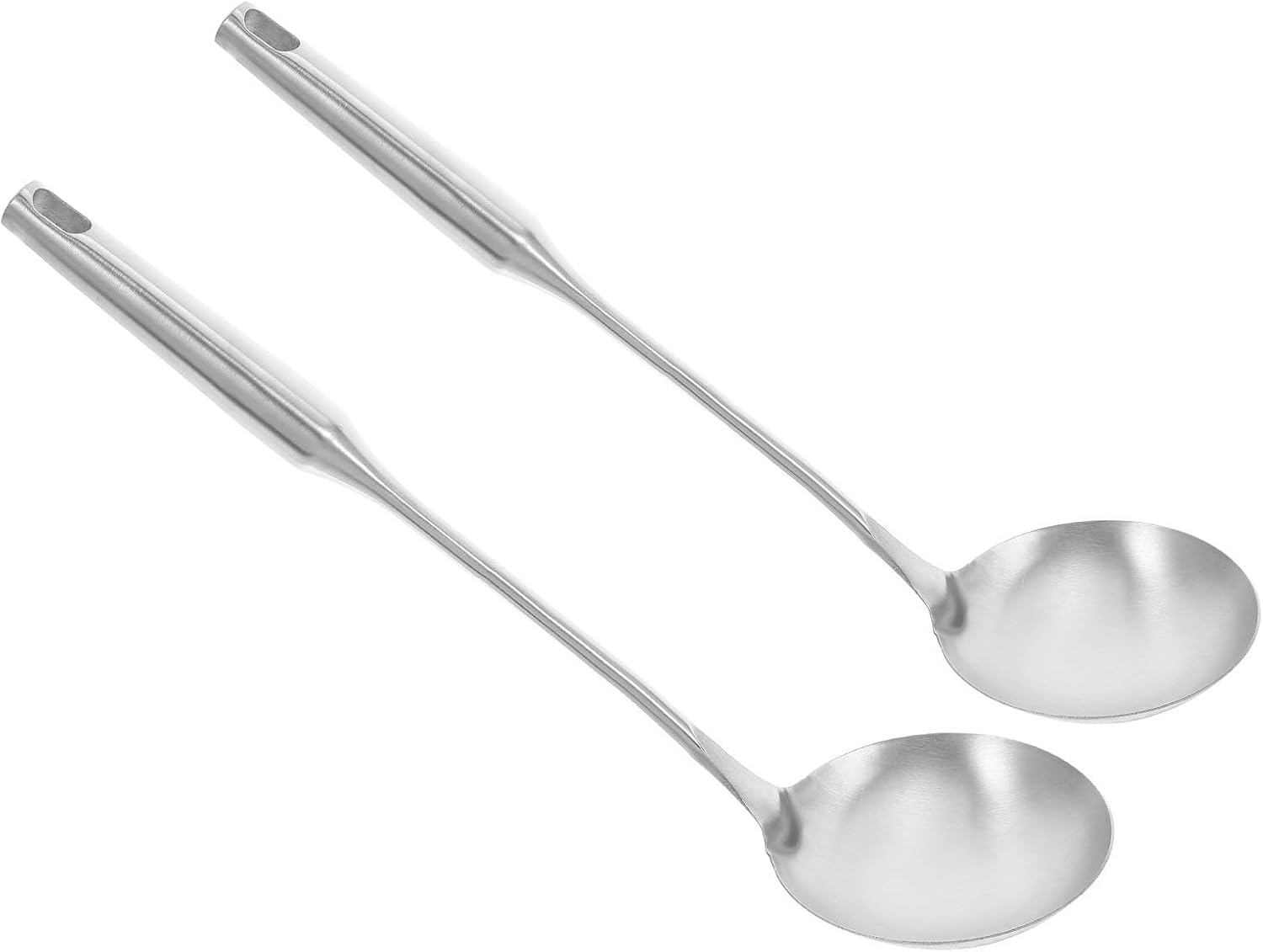 Stainless Steel Soup Ladles with Elegant Appearance and Sleek Finish with Long Handles 2pcs Deep Serving Spoons Built to Last for Home Kitchens and Outdoor Gatherings