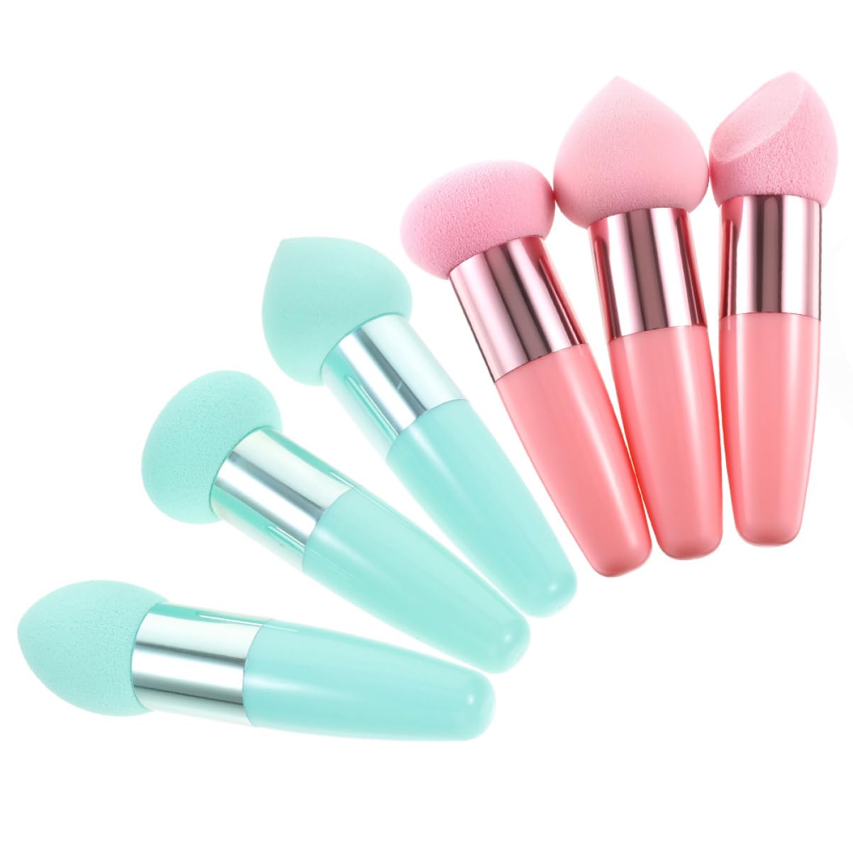 minkissy 24stücke Teiliges Beauty Makeup Stifte Mit Ergonomischem Griff Professionelle Makeup Schwämme Für Foundation Und Concealer Tragbare Kosmetikwerkzeuge