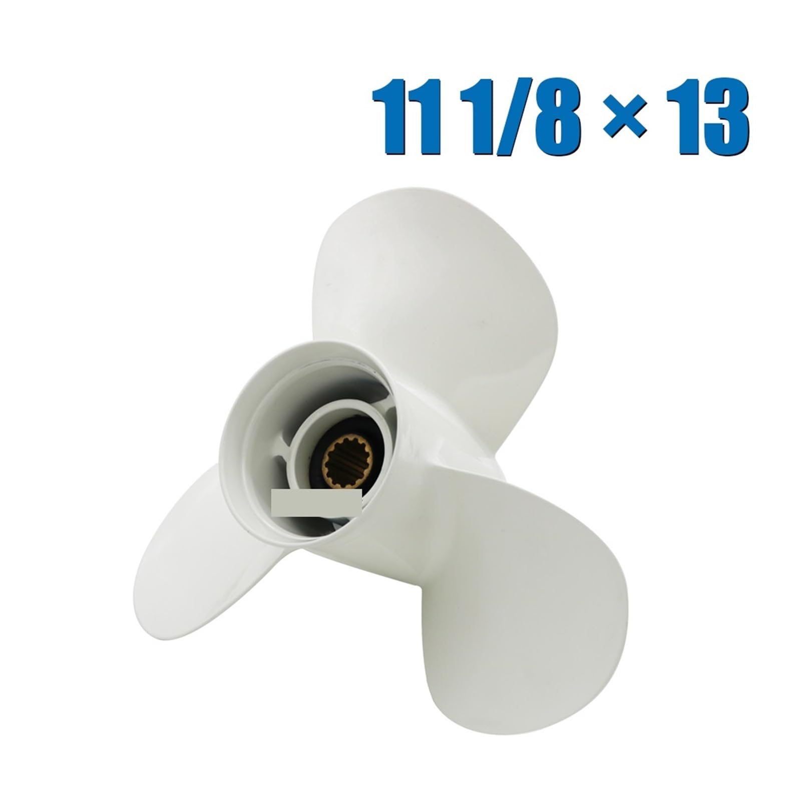 Elica fuoribordo in alluminio ad alte prestazioni 11 1/8x13 per 25 60 HP Boat Engine Parts e accessori
