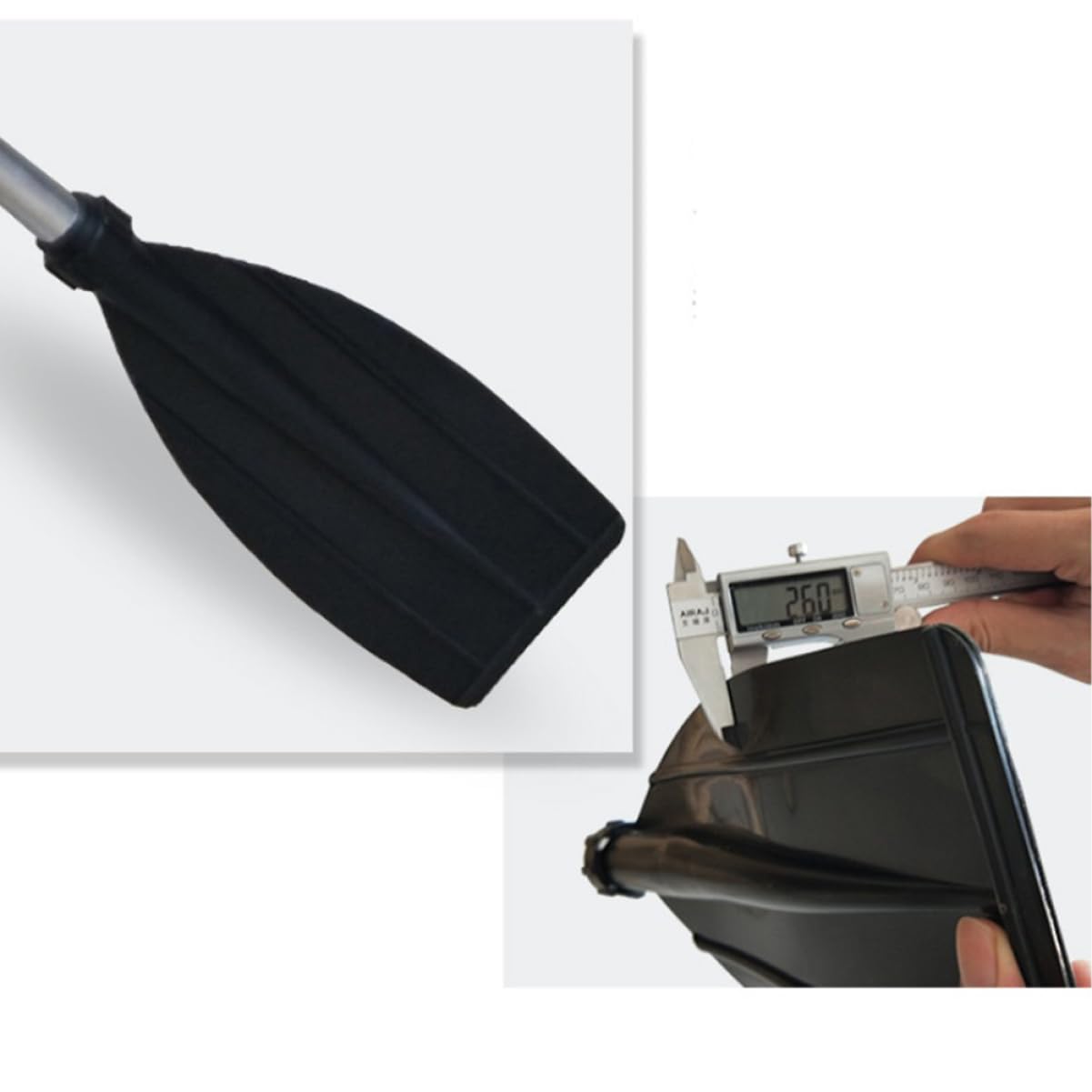 GALPADA 210cm Aluminum Alloy Double End Kayak Paddle Detachable Boat for Kayak