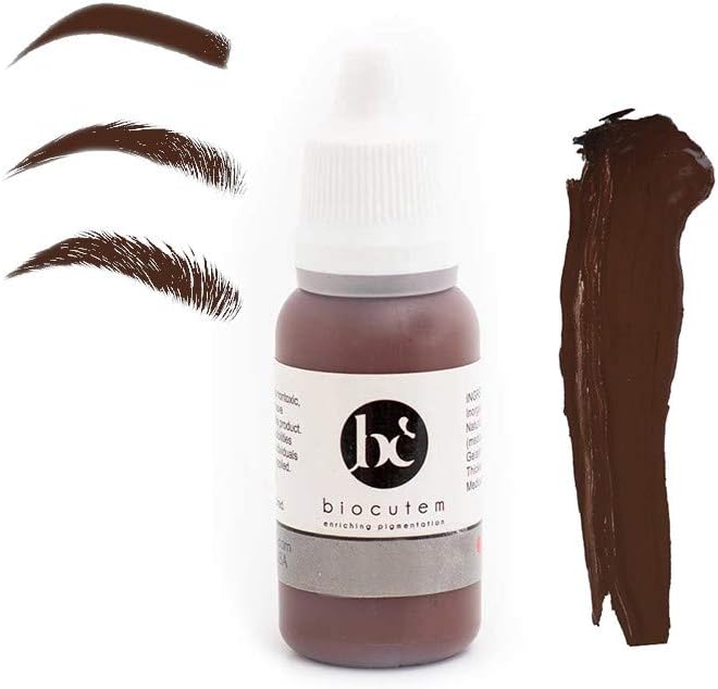 COOPER BROWN by Biocutem 1/2oz Microblading/PERMANENT MAKEUP Eyebrow Pigment, Medical-Grade and Semi-Permanent Makeup Tattoo Ink