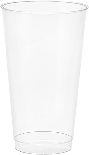 Miniatura 2 de Embellish - 20 vasos plástico transparente desechable resistente de 10 onzas, estilo antiguo, tazas elegantes, ideales para vino, cóctel o cualquier